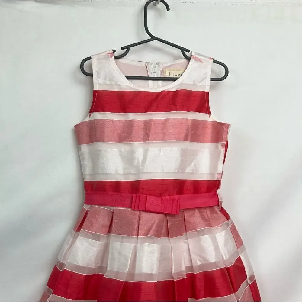 Btween pink and white party dress